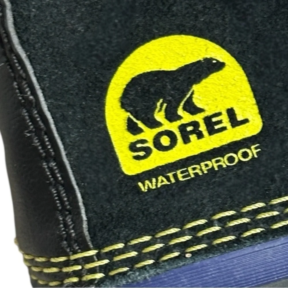 Sorel Joan of Arctic Winter Boots Youth 5 W 6 Black Faux Fur Waterproof -40° NWT